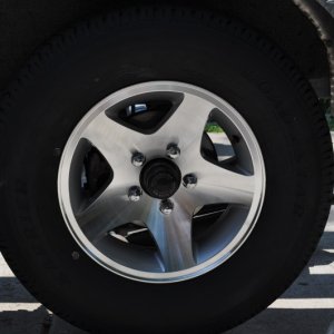Media 'New tires and wheels.' in album 'Baby Got New Shoes!'
