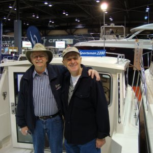 Larry & Joe at the 
SeaSport booth