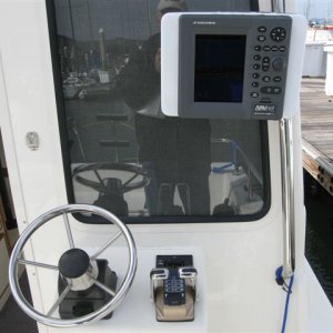 Media 'Rear Helm Second Furuno NAVNET Display' in album 'Furuno ALL THE WAY!!! Navnet 10.5 inch multi function display #1 & Fununo Navpilot Remote Handheld Autopilot'