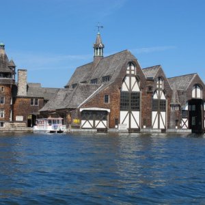 Boldt Castle boat house.