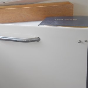 Sea Angel's Port/Mate's momentary wiper control switch to the left of the V-Berth cover snap. Mate gives this a high approval rating. Label is soon to follow.