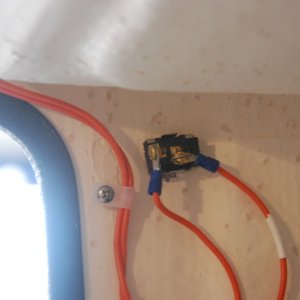 Sea Angel Mate's momentary port wiper control wiring.