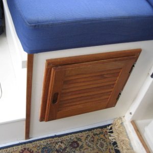 (SEA3PO) teak cabinet under seat