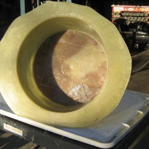 Molded over a 12\" paint bucket