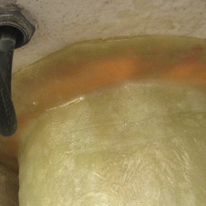 Installed and bonded to the bottom w/drain