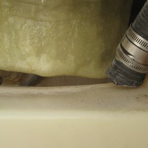 plenty of fuel tank clearance