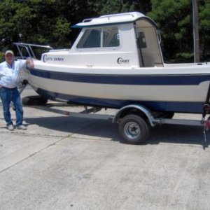 Media 'Capt Jim eats well!' in album 'Cajun Dory and tow vehicle'