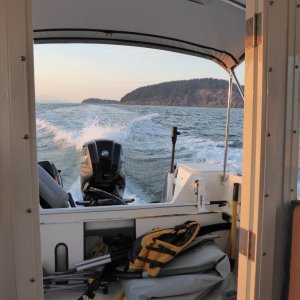 Heading home down the channel