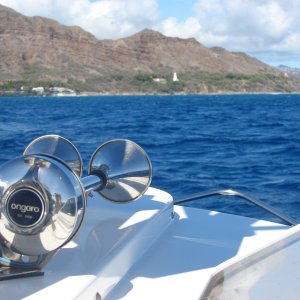 Media 'Another pilothouse view' in album 'Launching from Kee'hi Small Boat Harbor ramp 9/27/08'