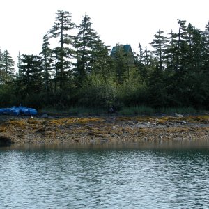 Media '(AnchortownJim) Abandoned camp on Growler Island' in album 'Waterfall in Hidden Bay on Culross Island'