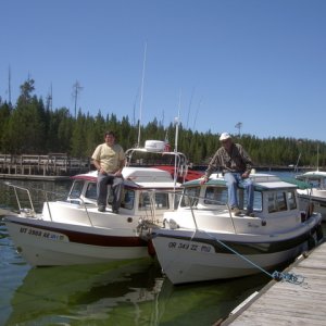 Jody and Bill West Thumb loading ramp dock