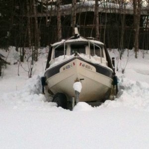 Buried in snow (Spring 2012)