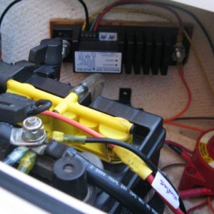 stbd lazarette 1 - start battery, Quik-Fill, Blue Sea dual circuit plus battery switch and automatic charging relay
