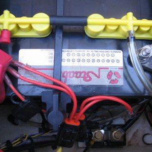 port lazarette - house battery, Quik-Fill, shunt for Link 10 battery monitor
