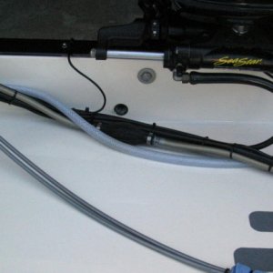 washdown pump intake 1 - stored in splash well - no thru hull
