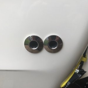 new stainless bilge pump thru hulls