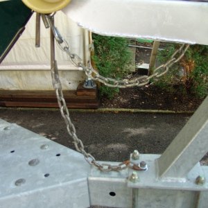 Media 'Added a second chain like some other brats have and a bolt through the tube to prevent sliding of the winch bracket.' in album 'This is a fix for problem I had on my 2009 vacation. I boxed in the winch for a little more strength.'