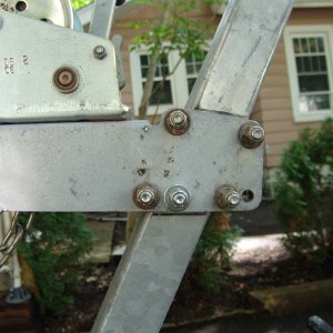 Media 'Bolt number 5 through the tube also.' in album 'This is a fix for problem I had on my 2009 vacation. I boxed in the winch for a little more strength.'
