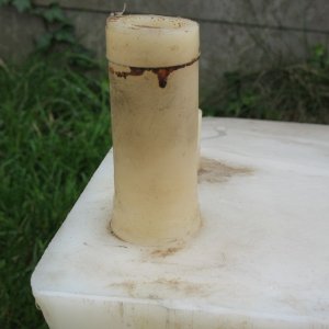 Media 'Starboard tank fill fitting (takes 1-1/2" ID hose).' in album '25-Gallon tanks for 22 Cruiser.  Stock in 2002.'