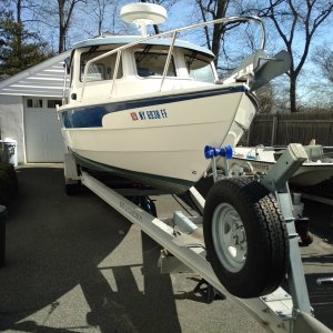 On trailer