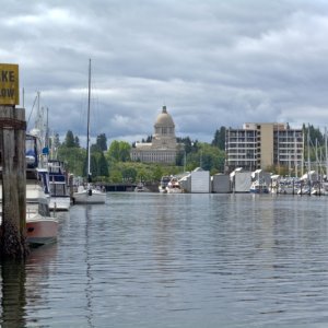 Capitol building from Port Plaza public dock