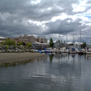 Media 'Port Plaza public beach and Fiddlehead Marina' in album 'Heading south down Pickering Passage from Jarrell Cove'