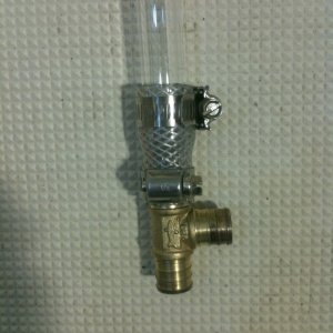 Media 'Water Tank site gauge bottom.' in album 'Water Tank site gauge. Installed to the port of the water pump, below rear seat (CD-25').'