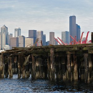 Seattle: sitting on a working waterfront.