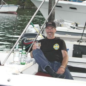 David on "The Martini Boat" (Anna Leigh)