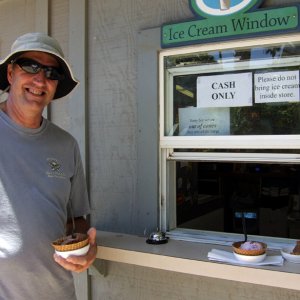 Phil getting ice cream