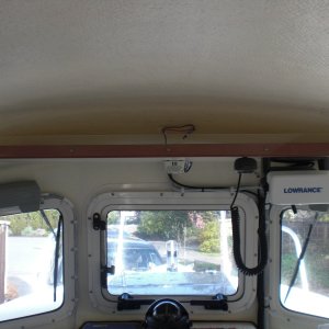Added a 1" perspex strip to upper shelf. Stop stuff from falling off.