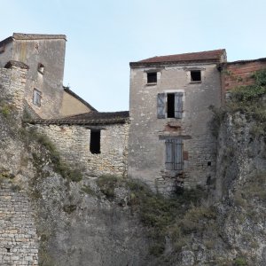 Towns hung right on the cliff sides, often using the rock for part of their walls.