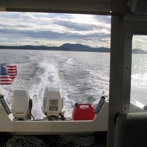 Leaving Stuart Island