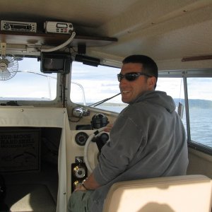 McKenzie at the wheel