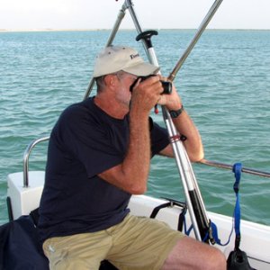 Brent photographing F-D dolphins