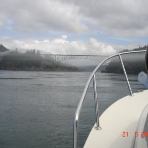 21 Aug Deception Pass
View of bridge from port side window of the ALOYSIUS