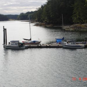 13 June Prevost Harbor 
HALCYON & R-MATEY 
  at the dock