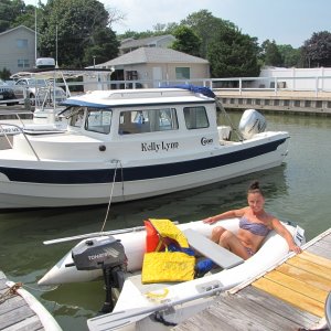 Getting Ready to go out in the dinghy