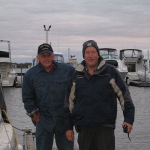 Doug & Mike. It was a bit chilly and windy.