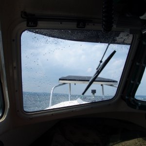 Media 'It's getting a little windy and wavy while heading back to the dock.' in album 'Morning day 2.'