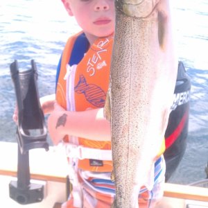 Media 'At age 4, yes he reeled it in and netted it.' in album 'Makinaw in Chelan'