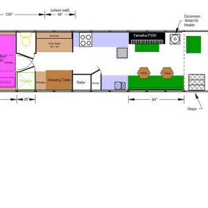 (Les Lampman) Final layout with Dickinson Antarctic diesel heater