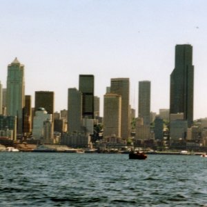 28 June 2003: View of Seattle from the C-Dory.