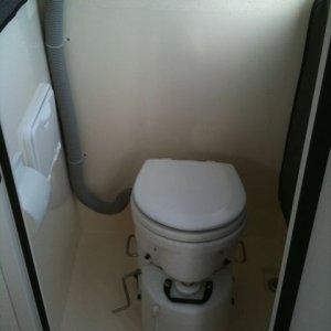 Head with Airhead composting toilet