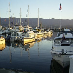 At piece in the harbor