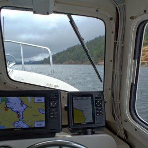 Cruising down Stuart Channel