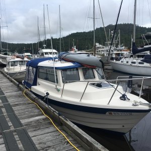 Media 'It is nice to cruise with a buddy who knows how to sweet talk a marina operator into letting us sneak into the locals dock for a couple nights!' in album 'We got kicked out of Ladysmith for being too rowdy. They made us leave despite the strong breeze!'