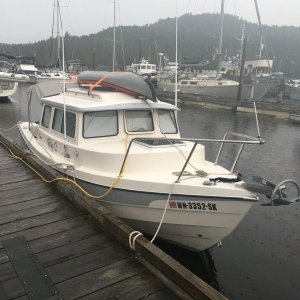 Media 'What a change Friday morning. Departed early for a nice slow, meandering cruise back to US waters.' in album 'We got kicked out of Ladysmith for being too rowdy. They made us leave despite the strong breeze!'