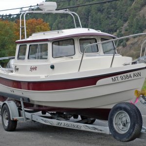 (Spirit) Spirit on trailer at EQ Marine