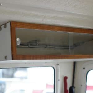 Media '(Spirit) Storage cabinet over the galley' in album '(Spirit) Spirit on trailer at EQ Marine'